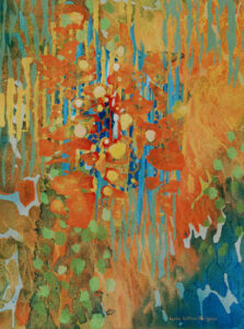 Floral Fantasy - 14 x 10" Watermedia by Lynda Hoffman-Snodgrass