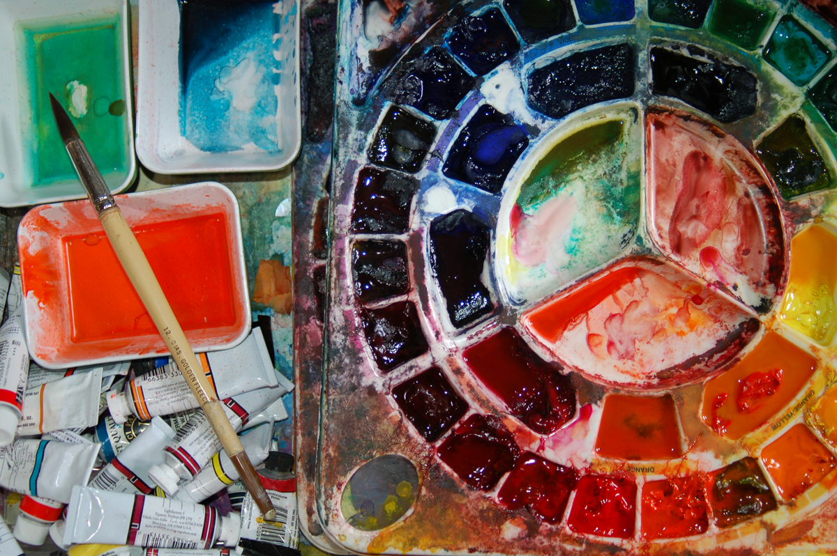 brush pallett paint for tulip - Lynda Hoffman-Snodgrass